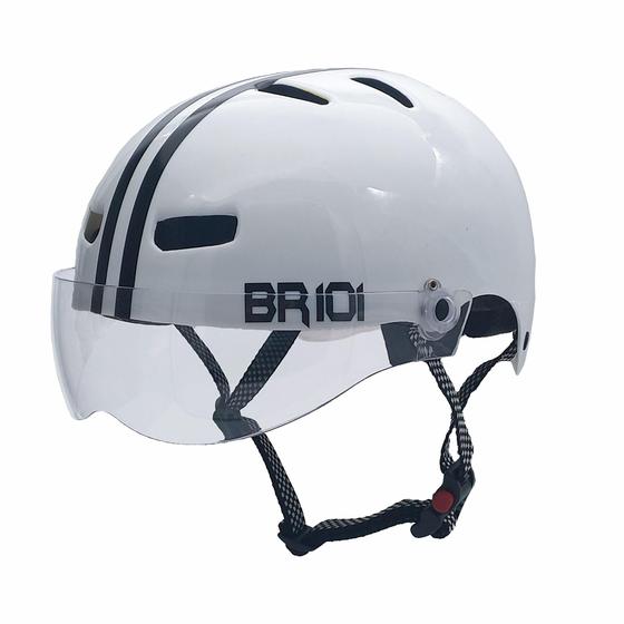 Imagem de Capacete Urbano Br 101 Branco G Cristal Bike/Skate/Patinete