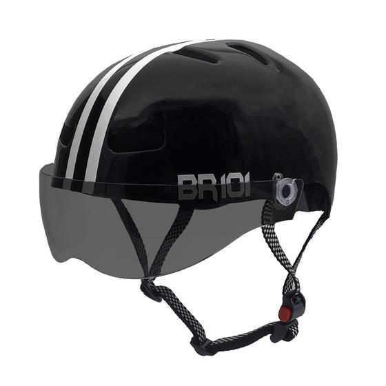 Imagem de Capacete Urbano Br 101 Preto G Fume Bike/Skate/Patinete