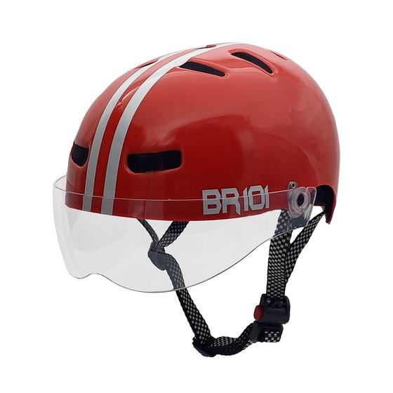 Imagem de Capacete Urbano Br 101 Vermelho P Cristal Bike/Skate/Patins