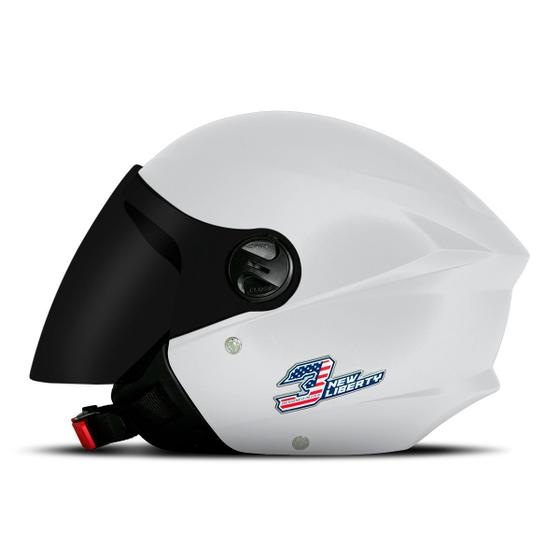 Imagem de Capacete Urbano Moto Masculino Aberto Motociclista Pro Tork New Liberty Three Elite com Viseira Fumê