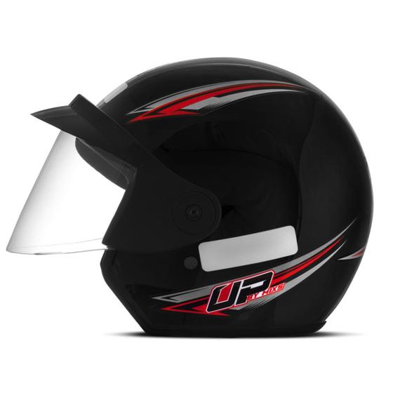 Imagem de Capacete Urbano Para Moto Aberto Mixs Up Feminino Masculino Com Viseira Barato