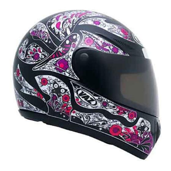 Imagem de Capacete VAZ V10 Fechado Preto Brilhante Femme Pink Tamanho 60 Vaz 9775