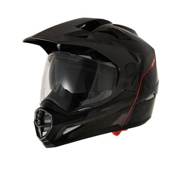 Imagem de Capacete X11 Crossover Solides Preto Brilho