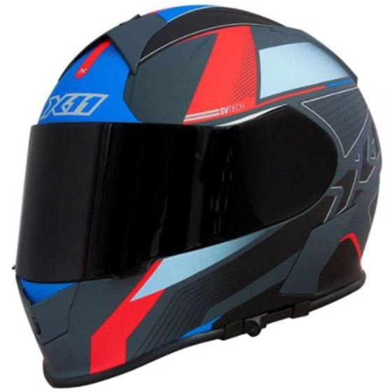 Imagem de Capacete X11 Revo Pro Flagger SV Vermelho Fosco - X11 EXPERT RIDERS