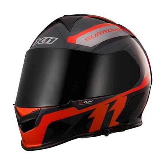 Imagem de Capacete X11 Revo Pro Surround Laranja Brilho