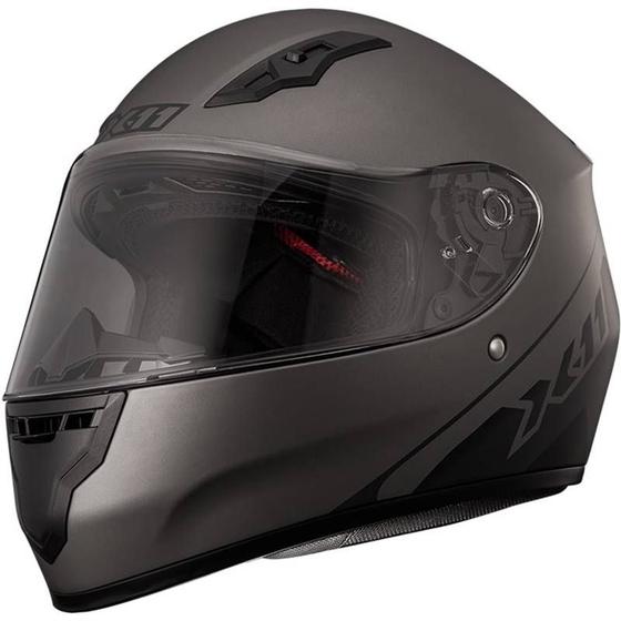 Capacete X11 Trust Solides Cinza Fosco Menor preço em Capacete X11 Trust Solides Cinza Fosco