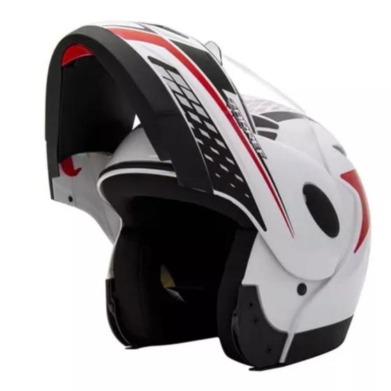 Imagem de Capacete zarref v4 grafic taurus robocop articulado retratil