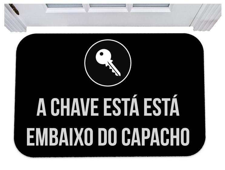 Capacho a chave está debaixo do capacho tapete divertido Menor preço em Capacho a chave está debaixo do capacho tapete divertido