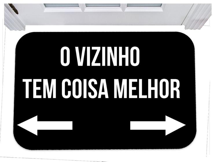 Imagem de Capacho divertido o vizinho tem coisa melhor tapete 40x60