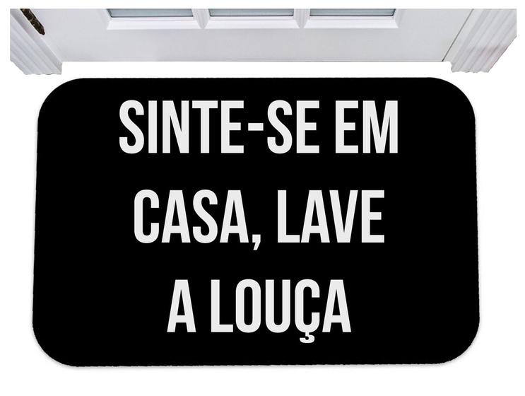 Capacho divertido sinta-se em casa lave a louça tapete Menor preço em Capacho divertido sinta-se em casa lave a louça tapete