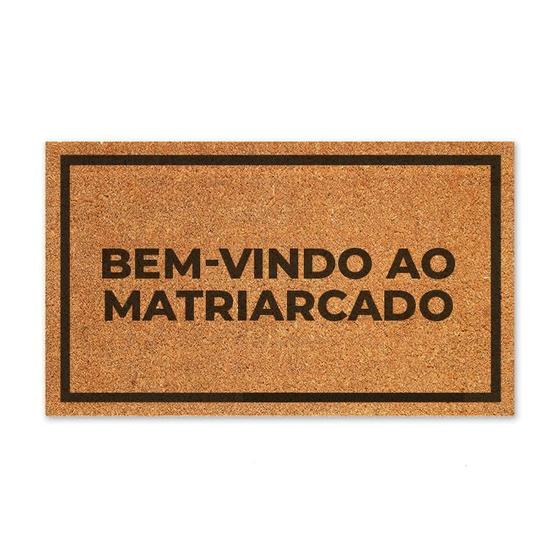 Imagem de Capacho Em Fibra Natural: Bem-Vindo Ao Matriarcado - 70X40