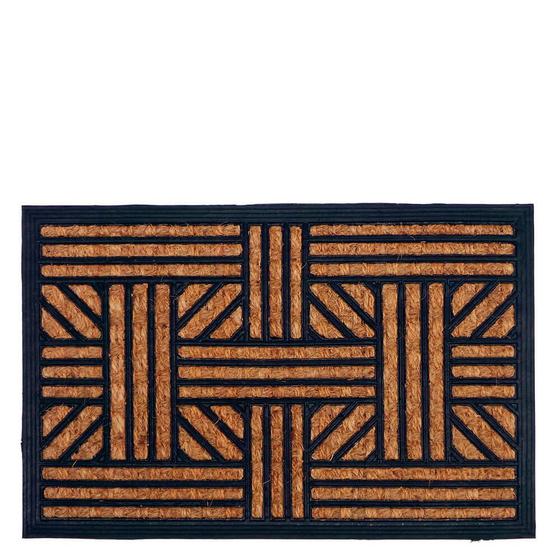 Capacho Emborrachado com Fibra de Coco Listra 60X40CM - Hudson Imagem de Capacho Emborrachado com Fibra de Coco Listra 60X40CM