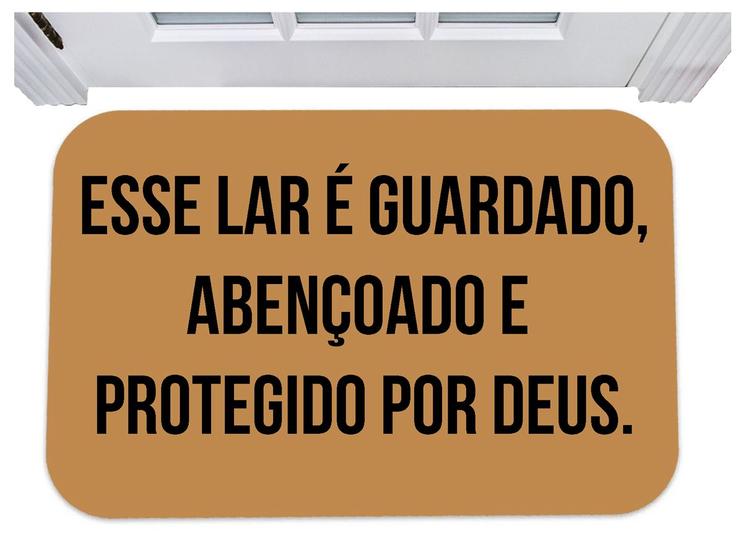 Imagem de Capacho esse lar é guardado abençoado e protegido por deus