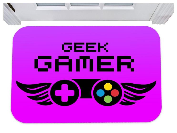 Imagem de Capacho geek gamer video game nerd tapete para porta 40x60
