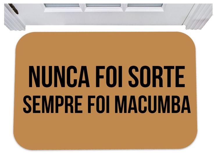 Imagem de Capacho nunca foi sorte sempre foi macumba tapete de porta