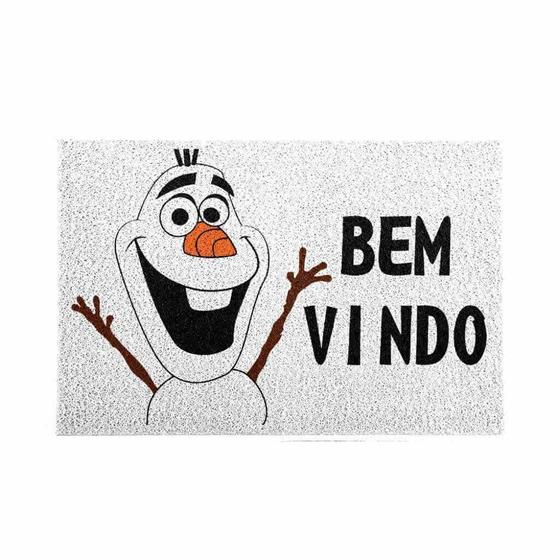 Imagem de Capacho Olaf Frozen Disney 40x60cm Branco