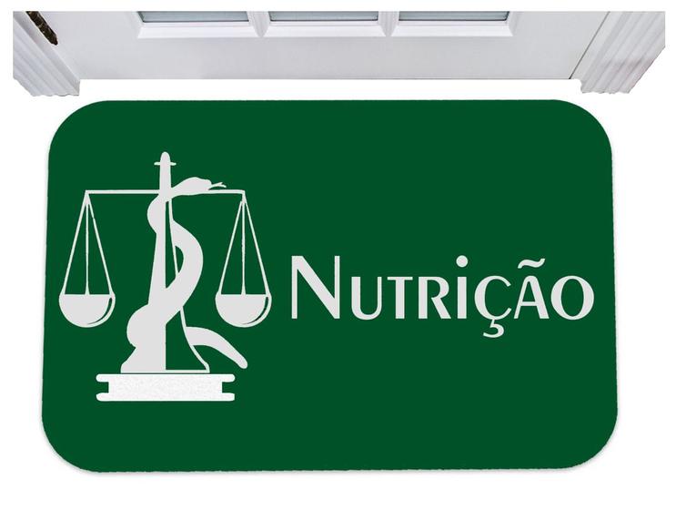 Imagem de Capacho para porta nutrição nutricionista escritório tapete