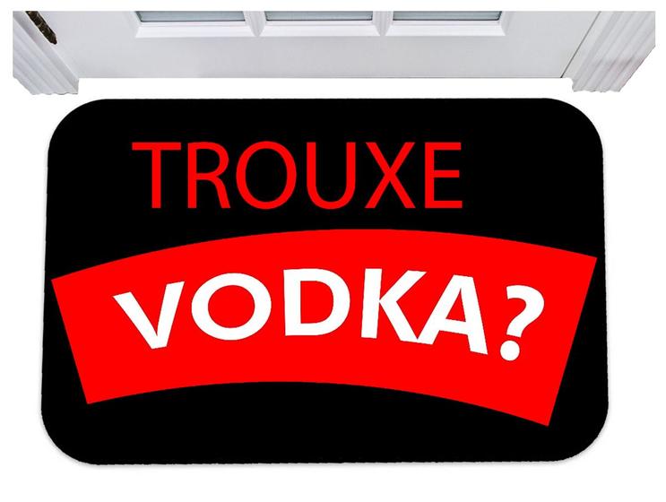 Imagem de Capacho para porta trouxe vodka tapete divertido 40x60