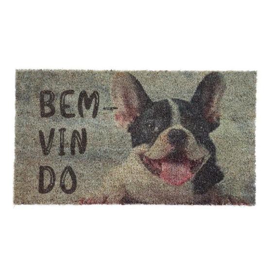 Imagem de Capacho Retangular Fibra De Coco Base PVC 60x33cm - Komeco