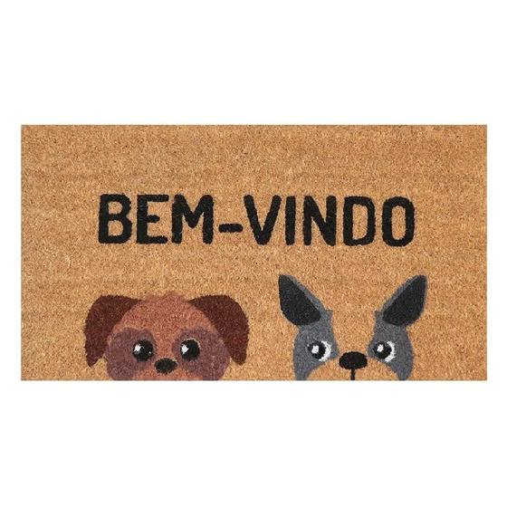 Imagem de Capacho Retangular Fibra De Coco Base PVC 60x33cm - Komeco