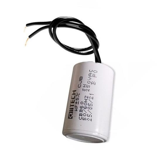 Imagem de Capacitor com 2 Fios Metalizados para Motor 12UF 250 VAC MVM