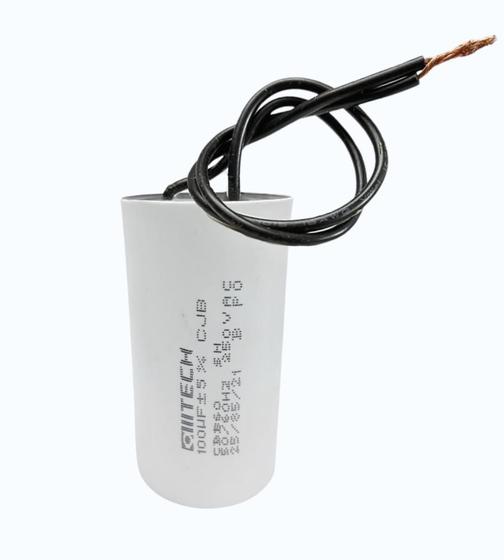 Imagem de Capacitor De Partida 100uF 250V 50x90mm (2fios)