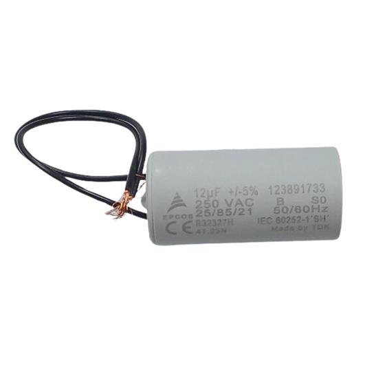 Imagem de  Capacitor De Partida 12uF 250V 30x60mm (2Fios)