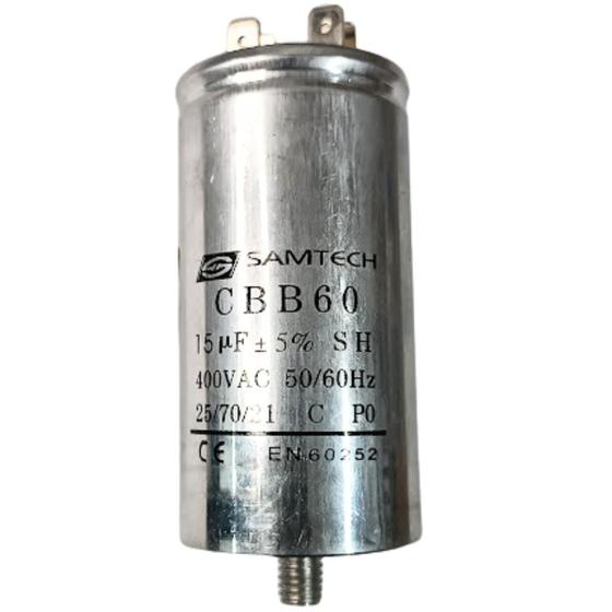 Imagem de  Capacitor De Partida 15uf 400v 40x77mm (fast-on)