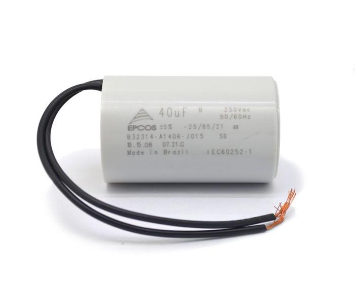 Imagem de Capacitor de Partida 40uF/250Vac 50/60Hz +-5% 