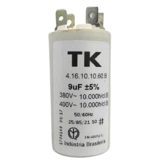 Imagem de Capacitor De Partida 9uf 400V 34x66mm (fast-on)