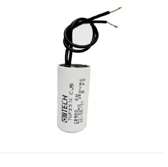 Imagem de CAPACITOR DE PARTIDA ACV 2 FIOS 7uF X 250V - KIT 05 PÇS