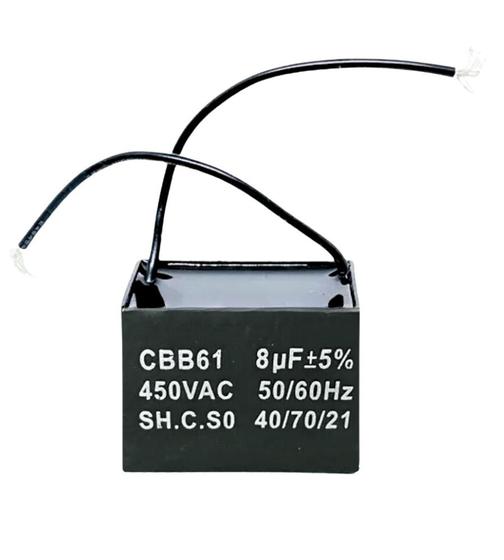 Imagem de Capacitor De Partida CBB61 8uF 450V (2fios)