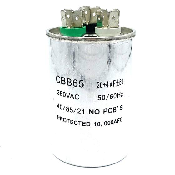 Imagem de Capacitor Duplo 20+4 Uf 380 Vac