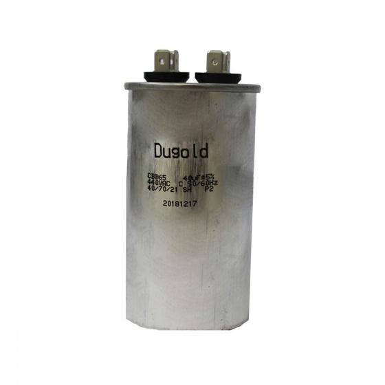 Imagem de Capacitor Duplo 205MFD de Metal Dugold  440V