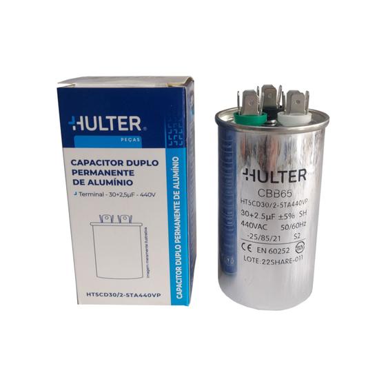 Imagem de Capacitor duplo 30+5mfd 440v hulter