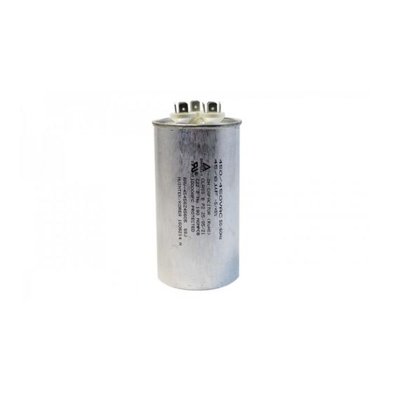 Imagem de Capacitor duplo de alumínio para ar condicionado LG 24000 Btus  45  6UF 450V  EAE43285415