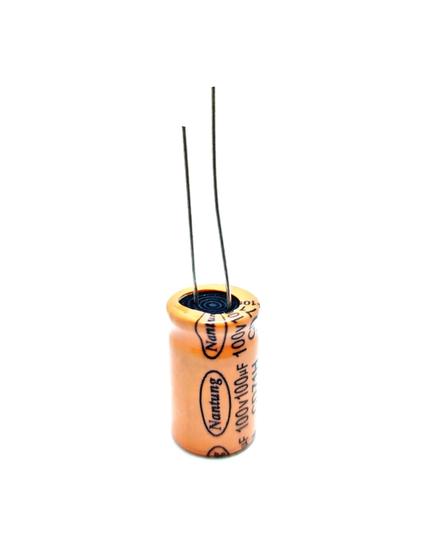 Imagem de Capacitor Eletrolítico 100Uf x 100V Bipolar