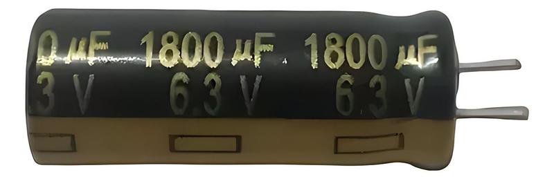 Imagem de Capacitor Eletrolítico 1800uf 6.3v - Kit C/ 10 Peças