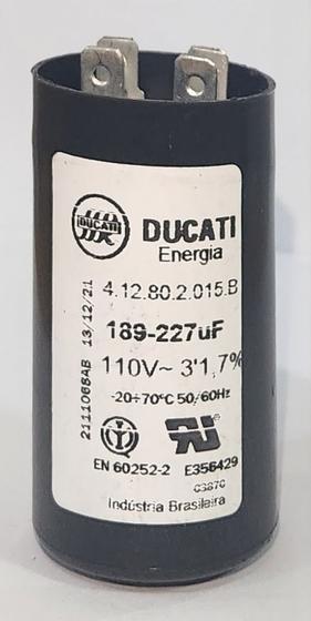 Imagem de Capacitor Eletrolítico Partida p Motor 189 227uf 110v Ducati