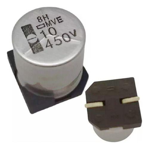 Imagem de Capacitor Eletrolítico Smd 10uf 450vkit C/ 15 Pçs. 