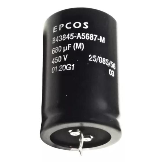 Imagem de  Capacitor Eletrolítico Snap-in 680uf 450v 35x53mm