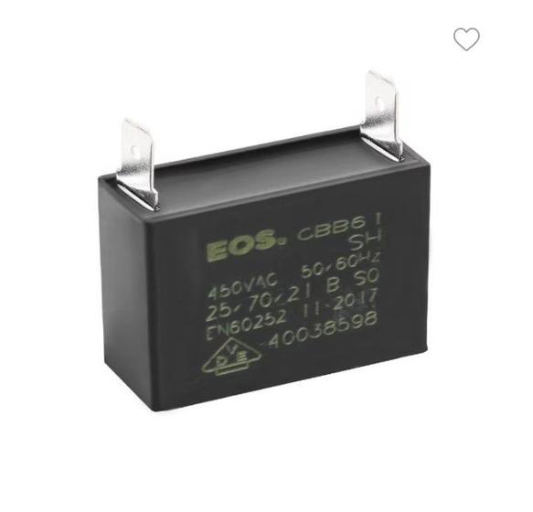 Imagem de Capacitor MFD 450V AC +- 5% CBB61 P/ Ar EOS