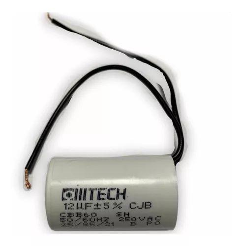 Imagem de Capacitor Para Ventilador 12uf 250v 2fios - 110v Ou 220v