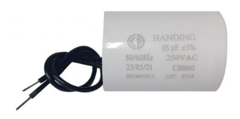Imagem de Capacitor Partida 35uf/250v/2 Fios, Motor Portão Eletrônico 333