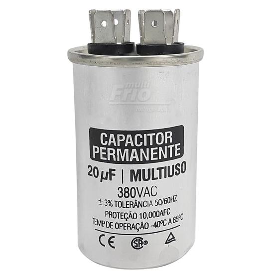 Imagem de Capacitor permanente 20uf - 380v