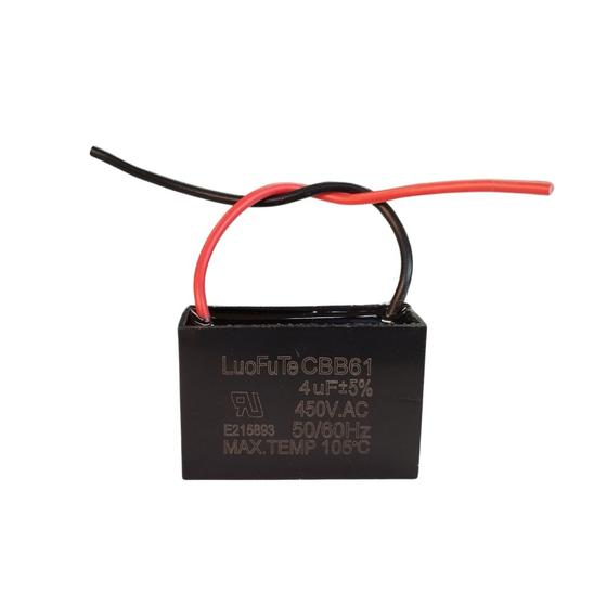 Imagem de Capacitor quadrado cbb61 4uf 450vac c/aba