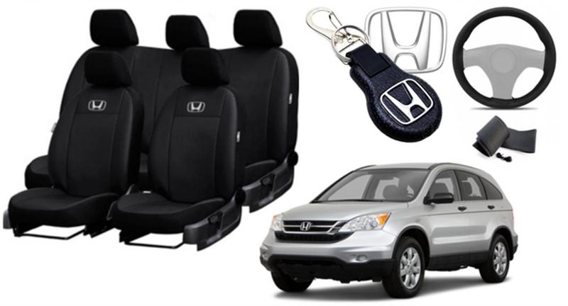 Imagem de Capas Couro Top de Linha Honda CR-V 1995-2012 + Volante + Chaveiro