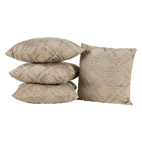 Imagem de Capas De Almofadas Aveline 45cm x 45cm 04 Peças - Caqui 