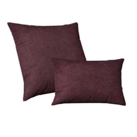 Imagem de Capas de Almofadas em Suede Premium Macio 50x50cm e 30x50cm Glamour Bordo