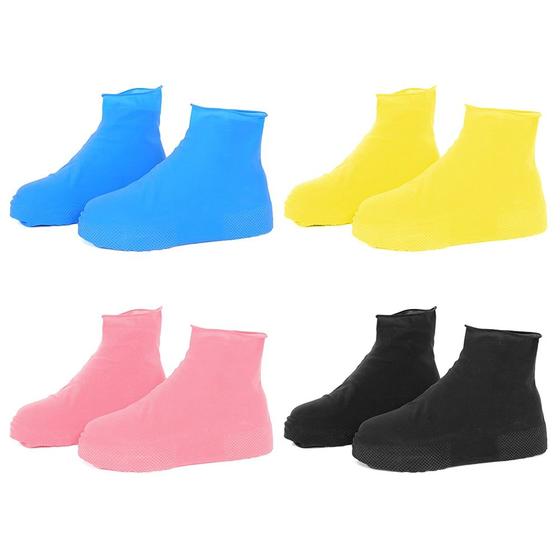 Imagem de Capas de Silicone Reutilizáveis Impermeáveis para Sapatos e Tênis, Protetores de Silicone Antiderrapante